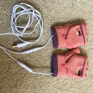 Heated Gloves, Pink, Small